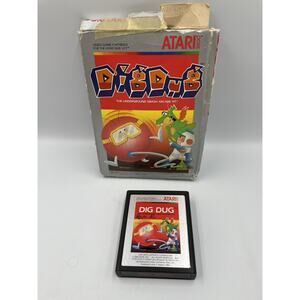 Dig Dug ATARI 2600 1988 Game Cartridge & Box - FAST SHIPPING!